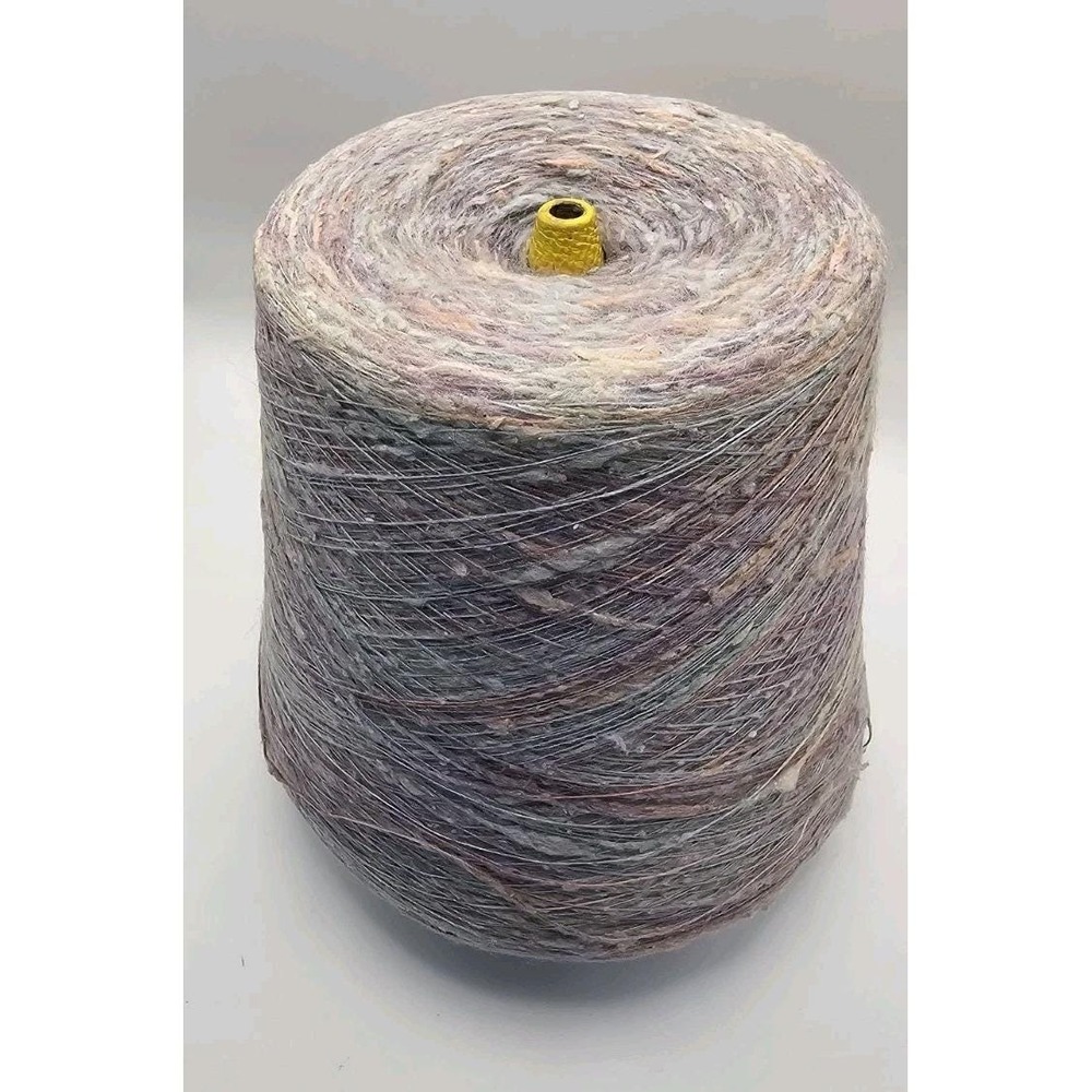 Vintage ASTRO DYE WORKS Violet Lavender Purple Yarn Cone 5.5/1 Rayon/cotton Lrg